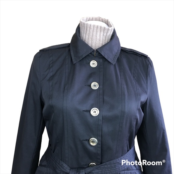 Pelle Studio Black Trench Coat Size XL - Picture 4 of 10